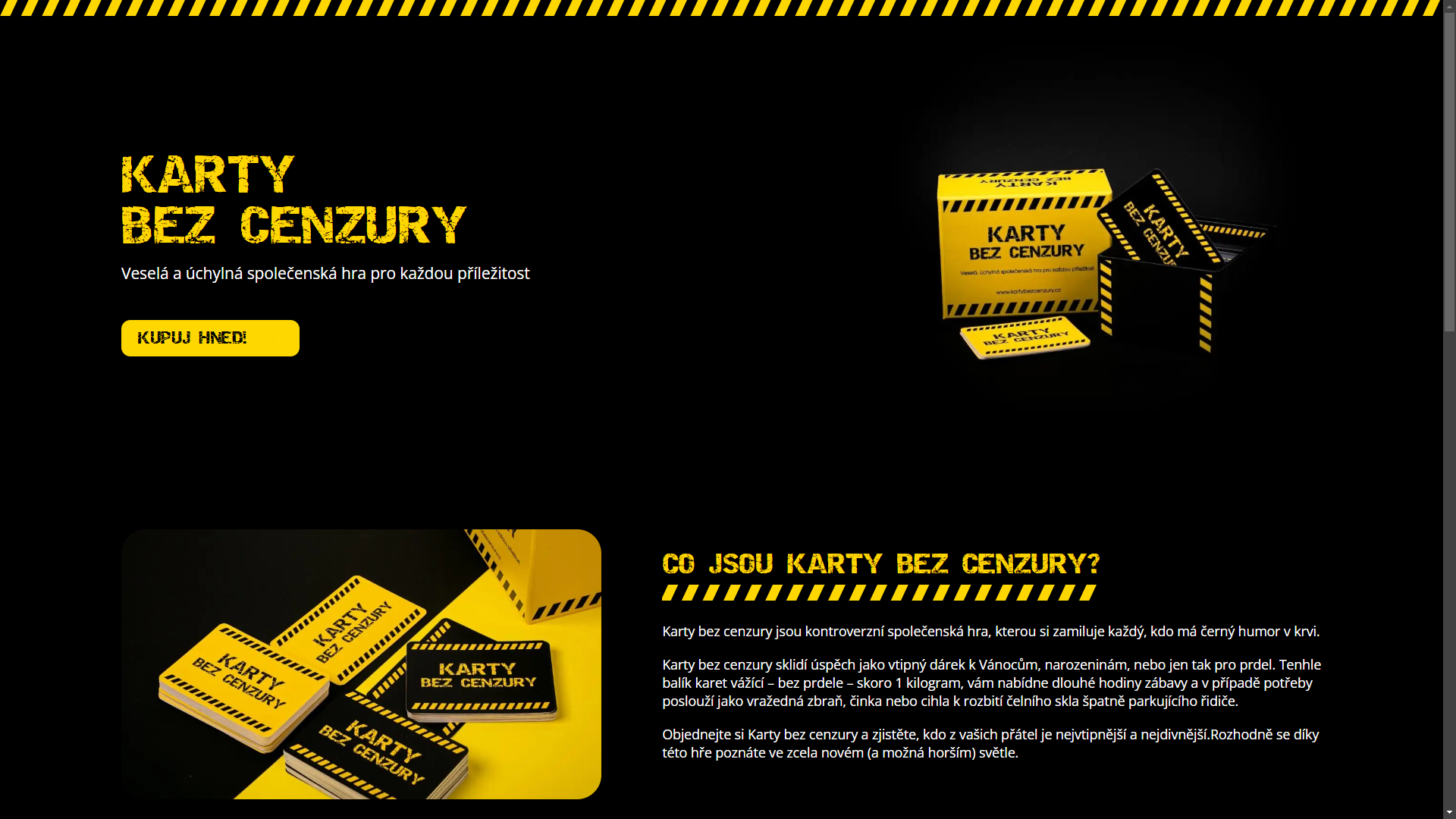 Obrázek projektu Karty bez cenzury - Sára Hýžová